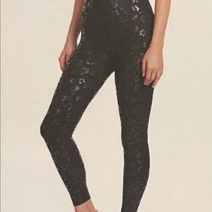 NWT Sage Collective leopard gloss tights.